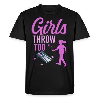 Joueur de sac de haricots de l’équipe Cornhole - T-shirt Premium bio Homme - noir - Devant - Nico (187cm)