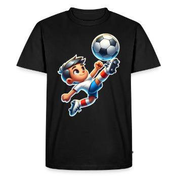Soccer Soccer Players Kids - Men's Premium Organic T-Shirt - black - Front - Nico (187cm)