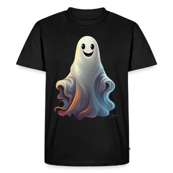 Un fantôme mignon adapté à Halloween - T-shirt Premium bio Homme - noir - Devant - Nico (187cm)