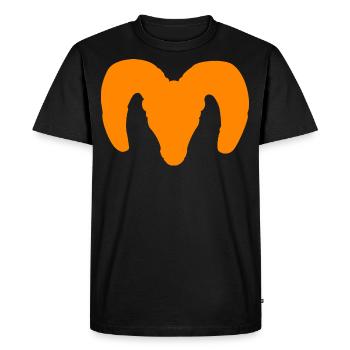 Bighorn Sheep Silhouette – Pure Wilderness - Men's Premium Organic T-Shirt - black - Front - Nico (187cm)