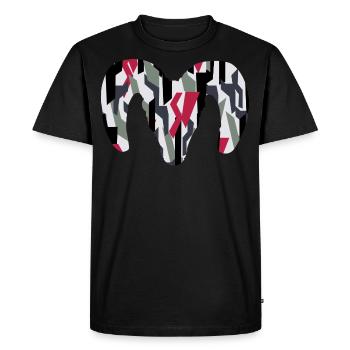 Bighorn Sheep Camouflage – Pure Wilderness - Men's Premium Organic T-Shirt - black - Front - Nico (187cm)