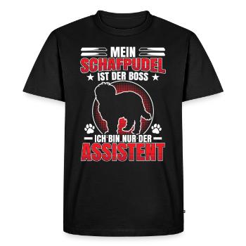 Sheep Poodle is the Old German Herding Dog - Men's Premium Organic T-Shirt - black - Front - Nico (187cm)