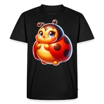 Coccinelle - T-shirt Premium bio Homme - noir - Devant - Nico (187cm)