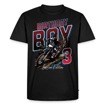 Motocross 3rd Birthday - Men's Premium Organic T-Shirt - black - Front - Nico (187cm)