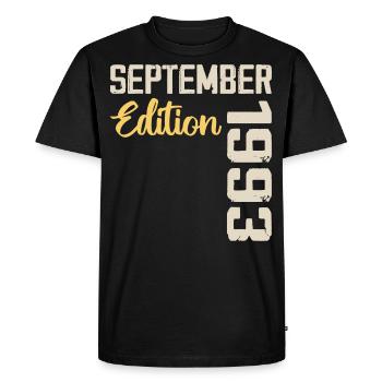 September 1993 - 31st Anniversary September 1993 - Men's Premium Organic T-Shirt - black - Front - Nico (187cm)