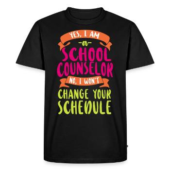 Conseiller scolaire Oui Je suis une école - T-shirt Premium bio Homme - noir - Devant - Nico (187cm)