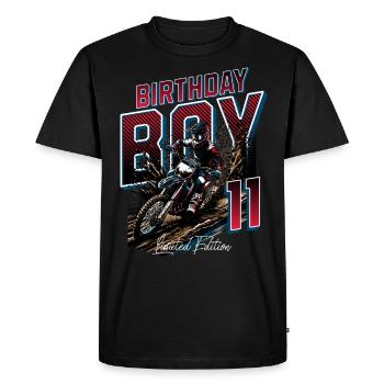 Motocross 11th Birthday - Men's Premium Organic T-Shirt - black - Front - Nico (187cm)
