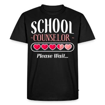 Conseiller scolaire Conseiller scolaire - T-shirt Premium bio Homme - noir - Devant - Nico (187cm)