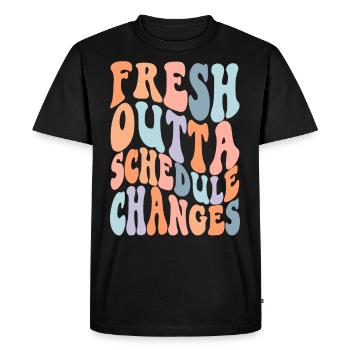 Conseillère scolaire Fresh Outta - T-shirt Premium bio Homme - noir - Devant - Nico (187cm)