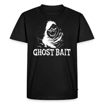 Appât fantôme Crâne Appât fantôme Hanté Grim Reaper - T-shirt Premium bio Homme - noir - Devant - Nico (187cm)