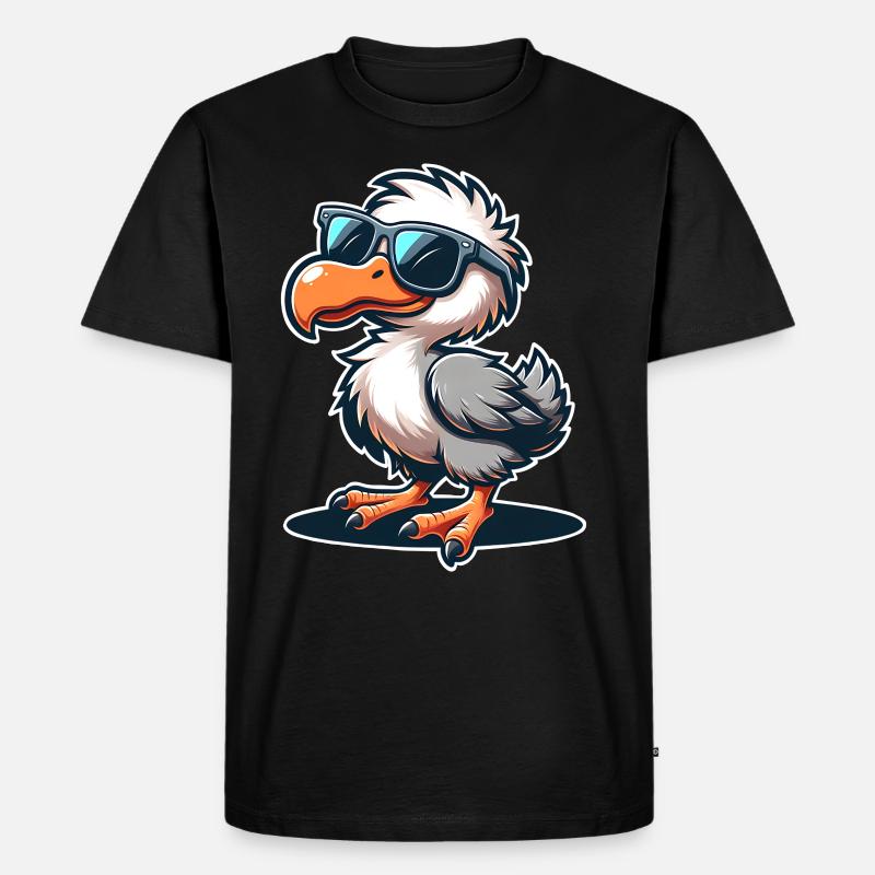 Dodo - Männer Premium Bio T-Shirt - Schwarz