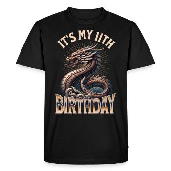 Dragon 11e anniversaire Dragon - T-shirt Premium bio Homme - noir - Devant - Nico (187cm)