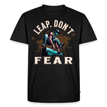 Parkour - T-shirt Premium bio Homme - noir - Devant - Nico (187cm)
