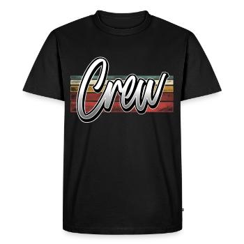 Équipage - T-shirt Premium bio Homme - noir - Devant - Nico (187cm)