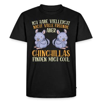 Chinchilla is my friend rodent chinchillas - Men's Premium Organic T-Shirt - black - Front - Nico (187cm)