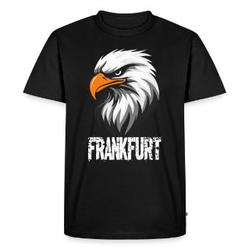 Supporters de l’Adlerkopf FFM Patrioten de Francfort - T-shirt Premium bio Homme - noir - Devant - Nico (187cm)