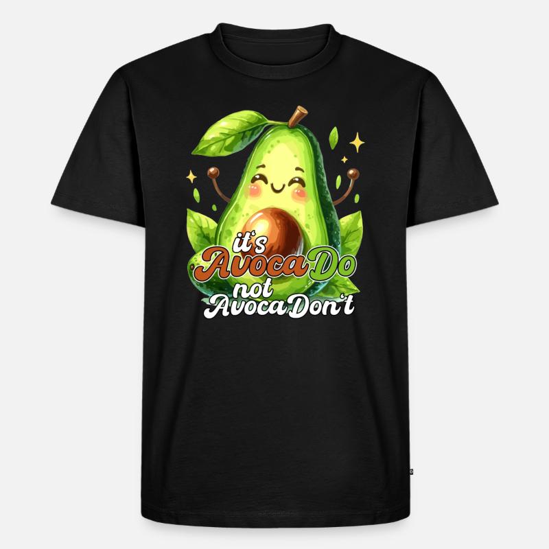 Happy Avocado its AvocaDo Design - Männer Premium Bio T-Shirt - Schwarz