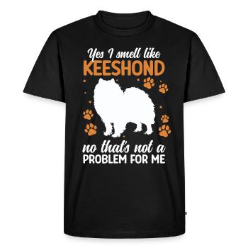 Wolfspitz : , je sens comme Keeshond - T-shirt Premium bio Homme - noir - Devant - Nico (187cm)