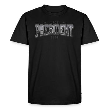 Dame Présidente 2024 : Kamala Harris pour la Présidence - T-shirt Premium bio Homme - noir - Devant - Nico (187cm)