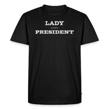 Présidente 2024 : Élire Kamala Harris 2024 - T-shirt Premium bio Homme - noir - Devant - Nico (187cm)