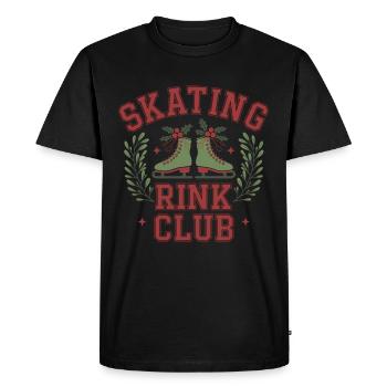 Rink Club - patins festifs - T-shirt Premium bio Homme - noir - Devant - Nico (187cm)