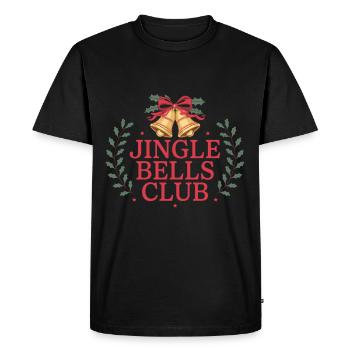 Jingle Bells Club - Fête sonore - T-shirt Premium bio Homme - noir - Devant - Nico (187cm)