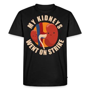 My Kidneys Went On Strike - T-shirt Premium bio Homme - noir - Devant - Nico (187cm)
