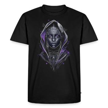 Afro Futuristic Black History Month Artwork - Men's Premium Organic T-Shirt - black - Front - Nico (187cm)