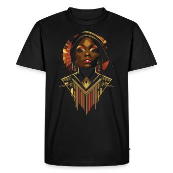 Futuriste Mois de l’histoire des Noirs Heritage Design - T-shirt Premium bio Homme - noir - Devant - Nico (187cm)