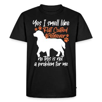 , je sens le Flat Coated Retriever - T-shirt Premium bio Homme - noir - Devant - Nico (187cm)