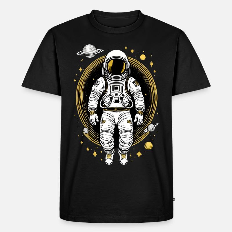 Astronaute dans l’espace - T-shirt Premium bio Homme - noir