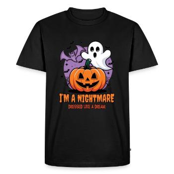 Mignons fantômes Halloween Tenue Femmes - T-shirt Premium bio Homme - noir - Devant - Nico (187cm)