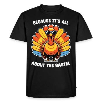 Everything for the turkey festival - funny outfit - Men's Premium Organic T-Shirt - black - Front - Nico (187cm)