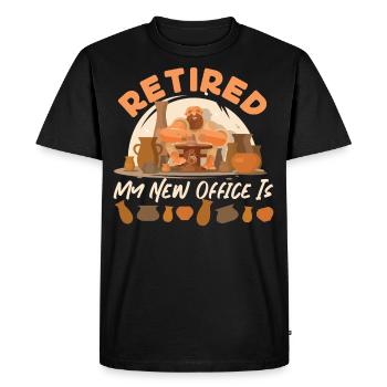 Poterie Céramiste Artiste Retraité Mon - T-shirt Premium bio Homme - noir - Devant - Nico (187cm)