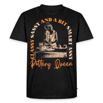 Pottery Ceramics Artist Classy - Men's Premium Organic T-Shirt - black - Front - Nico (187cm)