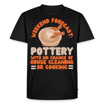 Pottery Ceramics Artist Weekend - Men's Premium Organic T-Shirt - black - Front - Nico (187cm)