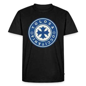 LOGO TOLOSA OCCITANIA - T-shirt Premium bio Homme - noir - Devant - Nico (187cm)
