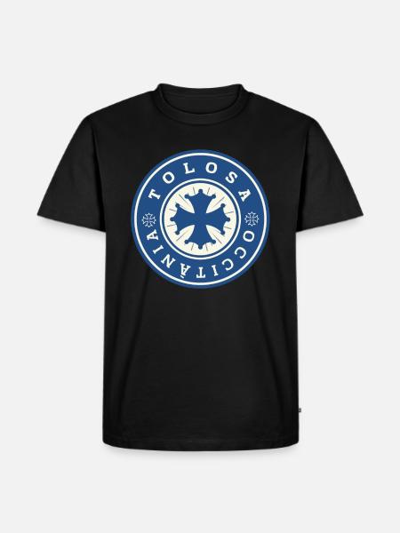 LOGO TOLOSA OCCITANIË - Mannen Premium Bio T-shirt - zwart
