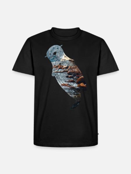 Otter River - Men's Premium Organic T-Shirt - black