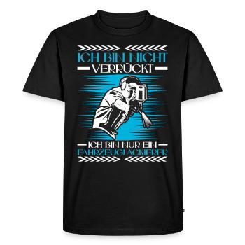 Vehicle painter is not crazy painter - Men's Premium Organic T-Shirt - black - Front - Nico (187cm)