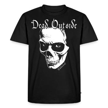 Dead Outside - Gothique à l’ancienne - T-shirt Premium bio Homme - noir - Devant - Nico (187cm)