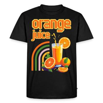 Jus d'orange - T-shirt Premium bio Homme - noir - Devant - Nico (187cm)
