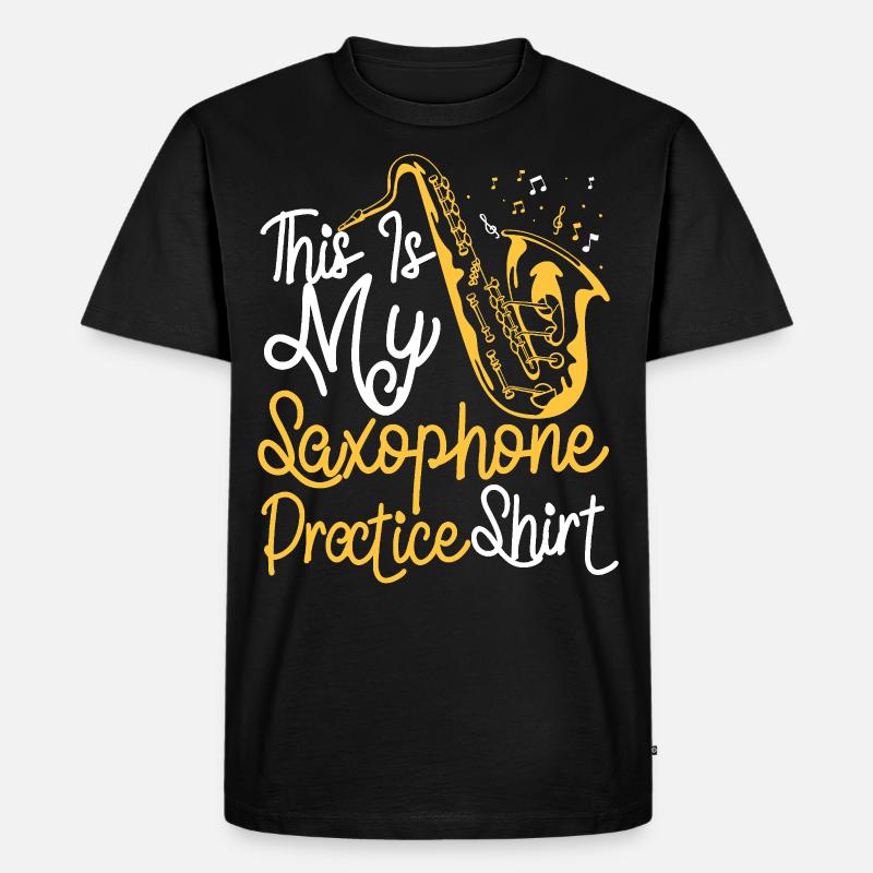 Saxophone C’est mon saxophone - T-shirt Premium bio Homme - noir