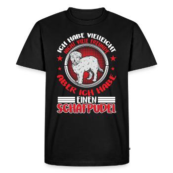 Have a sheep poodle Old German herding dog - Men's Premium Organic T-Shirt - black - Front - Nico (187cm)