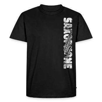 Saxophones Saxophones - Men's Premium Organic T-Shirt - black - Front - Nico (187cm)