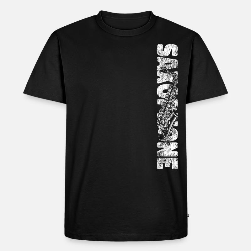 Saxophone Saxophone - Männer Premium Bio T-Shirt - Schwarz