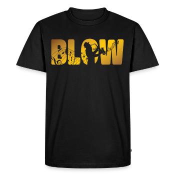 Saxophone Blow - Men's Premium Organic T-Shirt - black - Front - Nico (187cm)