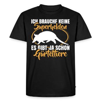 Il y a déjà des tatous, des tatous géants - T-shirt Premium bio Homme - noir - Devant - Nico (187cm)