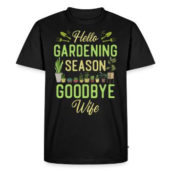 Plant Lover Gardening Husband Wife - Men's Premium Organic T-Shirt - black - Front - Nico (187cm)