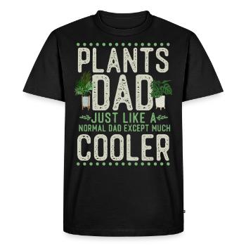 Plant Lover Gardening Dad Plants - Men's Premium Organic T-Shirt - black - Front - Nico (187cm)
